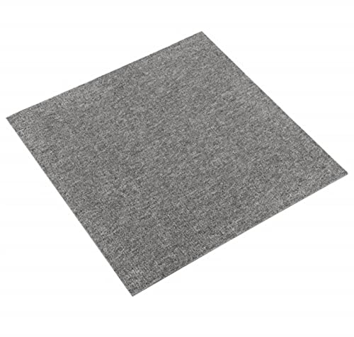 Yongdu Teppichfliesen 20 STK Teppichboden, Teppich Fliesen Boden, Eppichfliesen, Filzfliesen, 5 m² 50x50 cm Grau