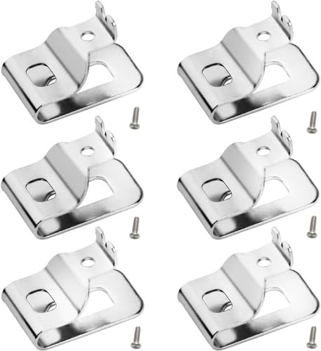 Gürtelclips für Dewalt, 6 Stück 304 Edelstahl, Bohrwerkzeug-Clips, Hakenset mit Schrauben für Dewalt N268241, passend für 20 V Elektrowerkzeuge DCD980 DCD985 DCD980L2 DCD985L2