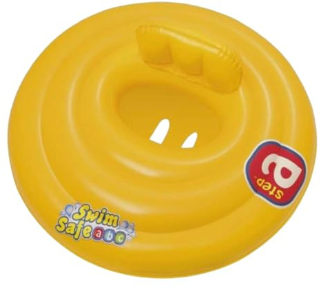 Salvagente Mutandina con schienale salvagente gonfiabile con mutandina e schienale. Misura: cm 70. Portata max kg 11. Adatto per bambini di 6-12 mesi