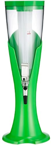 Dispensador Torre de Cerveza Grande, Dispensador de Torre de Bebidas de Mesa con Tubo de Hielo y Luces LED, Dispensador para Bebidas/Licores/Vino/Bebidas frías Cerveza