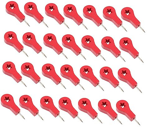 VILLFUL Multifunktionale Büro Reißzwecken 40 Stück Klein Holz Kopf Pins Kartenzubehör Für Zuhause Und Büro