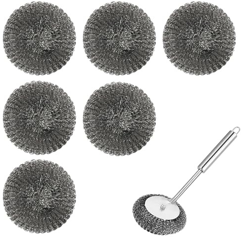 6PCS Kettle Descaler Balls,Stainless Steel Cleaning Balls Reusable and Effective Cleaning Tool Kettle Limescale Remover Limescale Remover Limescale Easy to Use and Clean