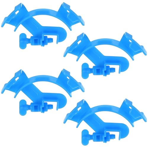 M METERXITY 4-Pack Aquarium Water Pipe Clamp, ABS Plastic Adjustable Aquarium Tube Holder Fish Tank Hose Holder Fixed Clamp Fixing Clip for 12-16mm Hoses Aquarium Equipment Accessories