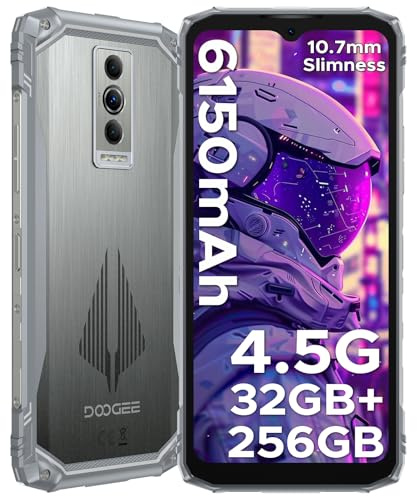 DOOGEE Blade10 Pro Energy Movil Irrompible Android 15, Movil Indestructible 32GB+256GB/2TB, 4.5G 6150mAh Batería, 50MP Cámara Móvil Rugerizado, 10.7mm, 6.56 HD, IP68 / IP69K / MIL-STD-810H/NFC/OTG