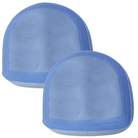 Rachlicy Inflatable Booster Seat 2Pcs Hot Tub Seat Comfortable Spa and Back Support Inflatable Hot Tub Seats with Suction Cup PVC Booster Cushion, Blue