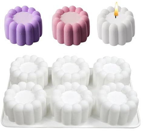 Moules En Silicone Pour La Pâtisserie,6 Alvéoles En Silicone Ustensiles De Cuisine | Moule Pour Gâteau Mousse À La Framboise - Pour Mousse Chocolat Pudding Gelée Bakery Maison Débutants
