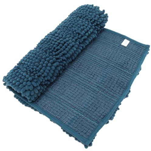 TOYANDONA Tapis Lavable pour Cage à Cobayes 40X60 CM en Chenille Absorbante Bleu-Vert Tapis Réutilisable pour Petits Animaux Accessoires pour Cages Petits Animaux pour Litière et