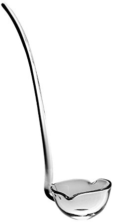 BARSKI – Europäische Qualität – quadratischem Boden – Glas – Punch Schöpflöffel – 35,6 cm lang – Made in Europe
