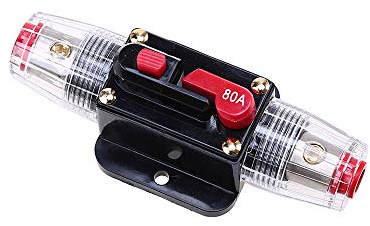 Mintice 12 V 80 A bilmotor ljud solenergi inline kretsbrytare säkringshållare skydd stereo