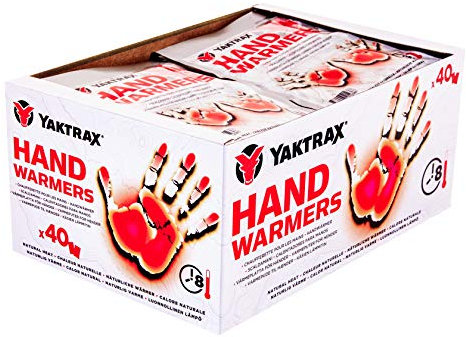 YakTrax Handwärmer, Taschenhandschuh, Wintersaison, 40 Stück, Sofortige Langlebigkeit, sicher, natürlich, geruchlos, luftaktivierte Wärme
