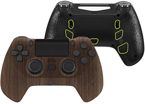 eXtremeRate Decade Tournament Controller(DTC) Actualización Kit para ps4 JDM-040/050/055 Control Actualización Board&Carcasa Ergonómica&Botones Traseros&Gatillos Stops-No Incluye Mando(Marrón)