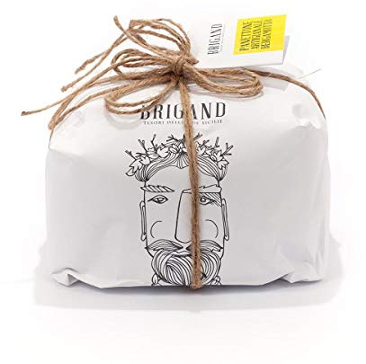Brigand, Panettone Artigianale, Tesori Delle Due Sicilie, Dolce Tradizionale Italiano con Lievito Madre e Ingredienti di Alta Qualità, 1Kg (Bergamotto)