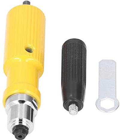 Adaptador de Pistola de Remache Eléctrico Taladro Inalámbrico de Acero de Aleación Máquina de Remache de Metal Remache Ciego Juego de Herramientas de Remachado para Taladro Eléctrico Remachador Herram