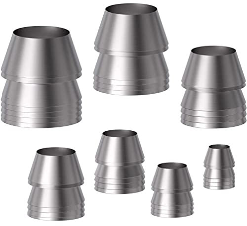 Generic 7pcs Round Hammer Wedges Multi-function Iron Wedges Axe Handle Install Wedges Splitting Axe Hand Metal for Axe Mauls Claw Hammer Sledge Mauls Handle