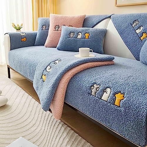 MTHGH sofaschutz，Samt rutschfest l Form 1 2 3 4 Sitzer Sofabezug ，sofaschoner Katze Hund Decke ecksofa Outdoor Sofa Überwurf,E-70x120cm