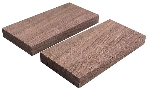 2 Stück Walnussholzplatten 200x100x22mm Holzplatten zum Basteln Rohholz Nussbaumholz Wandregal Wandboard Schweberegal Starkfurnier Nussbaum für Basteln, Gravieren