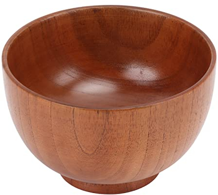 Otufan Cuenco De Madera, Cuenco De Ensalada De Madera De Acacia Sólido, Veta Y Patrón De Madera únicos Ensaladera Para Servir Ensalada, Ramen, Fideos Y Sopa