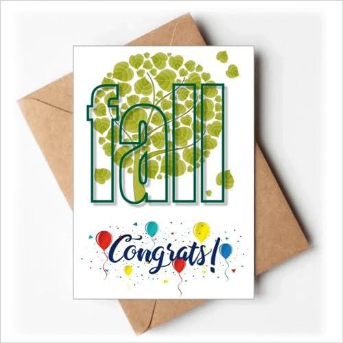 Enveloppes de vœux pour mariage Motif arbres à feuilles caduques