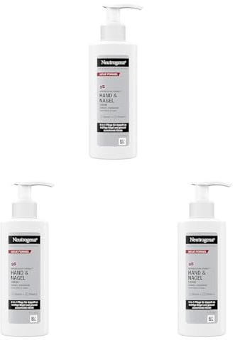 Neutrogena Hand & Nagel Creme (150 ml), feuchtigkeitsspendende Handcreme mit 4-in-1 Pflege für schöne Hände & Nägel, schnell einziehende Hautpflege mit Panthenol & Glycerin im Handcreme Spender