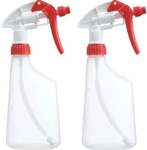 Yamazaki Sangyo 208586 Sprayer Bottle, Canyon Spray, Red, 16.9 fl oz (500 ml), Set of 2, Made in Japan, Alcohol, Mist Spraying, Upside Down