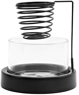 Soporte para quemador de incienso, soporte general para incienso con vidrio extraíble para quemar salvia y palo santo y decoración del hogar