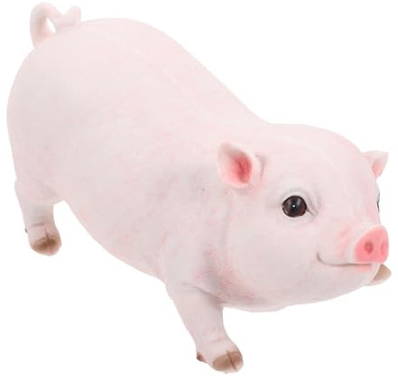 BESPORTBLE Home Pig Figurine Resin Schwein Ornament Für Schreibtisch Und Garten Süße Tierdeko Für Zuhause