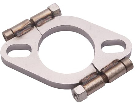 2 '' universeller Weichstahlflansch -Auspuffrohr 2 Bolzen Oval