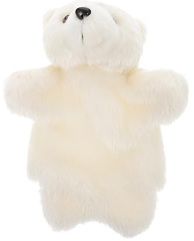 Milisten Eisbär Handpuppe Kinder Bären Handpuppenspielzeug Aus Weichem Plüsch Für Rollenspiele Puppentheater Und Geschichtenerzählen
