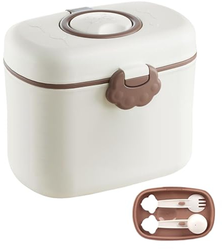 Hiemible Dispenser Portatile Per Latte In Polvere,Porta Latte per | Portatile Ermetico Per Alimenti Ideale Per Casa Asilo Cucina Viaggi Attività All'aperto