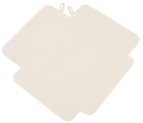 YARNOW 2 Stück Filz Saunasitzkissen Saugfähig und Isolierend Atmungsaktive Saunamatte für Heimsauna und Dampfbad Tragbare Sauna Bankpolster in Beige