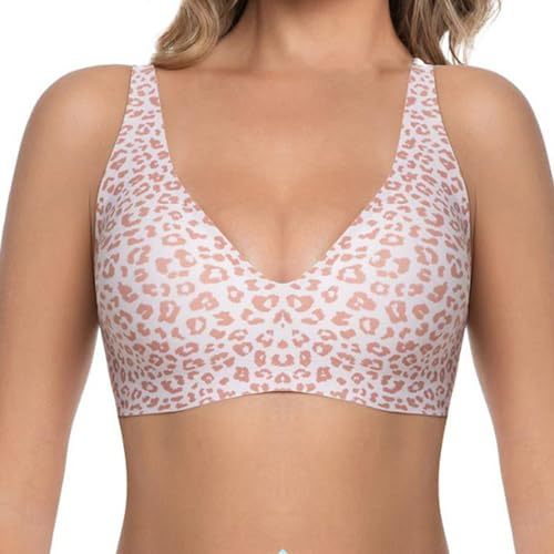 ALQFHFY Deep V Bras for Women,Jelly Wireless Bra for Womens