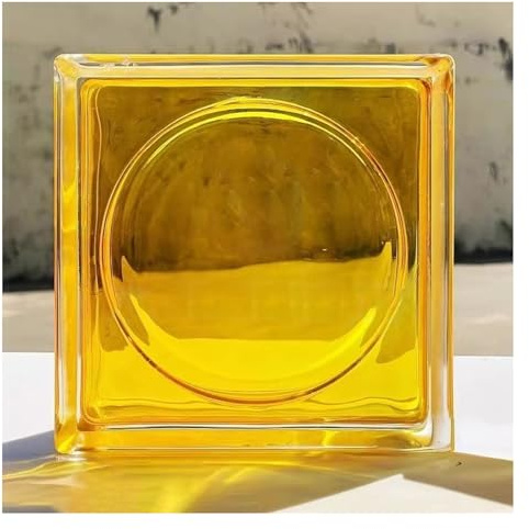 vetromattone Mattone di vetro trasparente cavo, pareti divisorie, alta trasparenza per il salotto(Style 13)