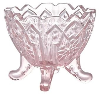 LJHFG63KUYT Verres Petits bols à dessert vintage en verre gaufré, coupes colorées sur pied for glacées, fruits, salades pour jus(Pink)