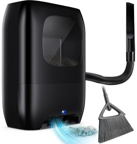 Aspirapolvere senza contatto, aspirapolvere automatico per saloni, potente scopa spazzatrice, senza sacchetto, per peli di animali domestici e polvere di pavimenti