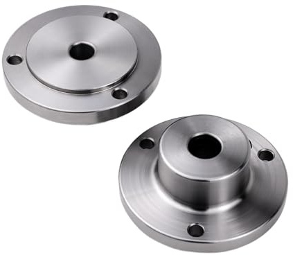 Adattatore for piastra posteriore flangia mandrino con filettatura mandrino in acciaio al manganese da 1 pz - Piastra frontale for tornio con scatola di immagazzinaggio(80-hole22)