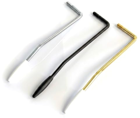 Push-in Tremolo Arm Whammy Bar M5/5mm – Chrome Black Gold (Black)