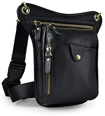 Leder Drop Bein Tasche Für Herren Frauen Bauchtasche Taille Tasche