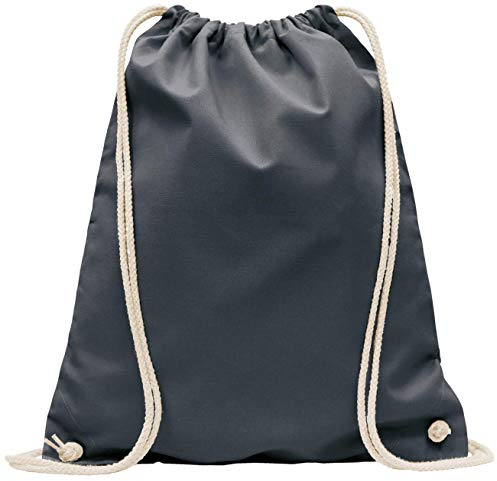 ELES VIDA Baumwoll Turnbeutel 1 Stück 38 x 42 cm Sportbeutel - Rucksack Stofftasche Bag, Beutel, Baumwollbeutel, Jutebeutel Oeko-TEX® geprüft Stoffbeutel Damen & Herren, Kinder Gym Sack zum bemalen