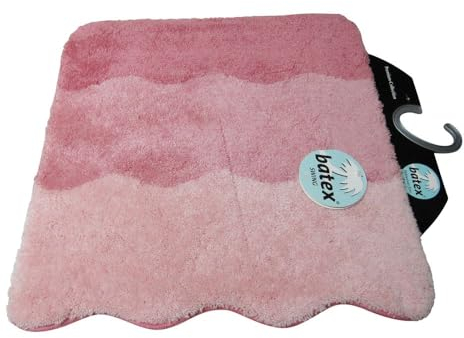 Batex WC-Vorleger Badteppich Swing 60x60cm Rosa Toilettenvorleger Vorleger Toilette Kloteppich Toilettenteppich