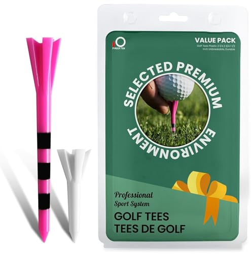 FINGER TEN Golf Tees Kunststoff 3 1/4 35 Stück mit Mehr Kurze Tees 1 1/2 35 Stück Plastik Golf Tees Durable für Golf Training