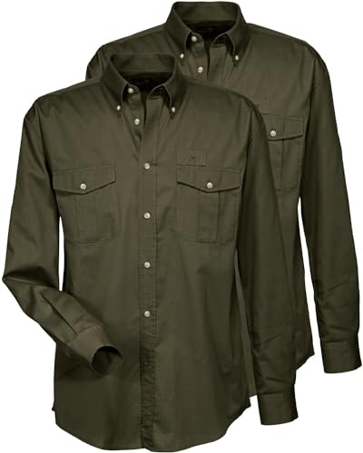Parforce Doppelpack Jagdhemden Oliv 3XL