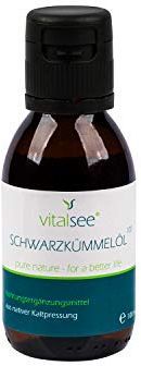 Vitalsee SCHWARZKÜMMELÖL 100 - Kaltpressung - vegan, glutenfrei, laktosefrei