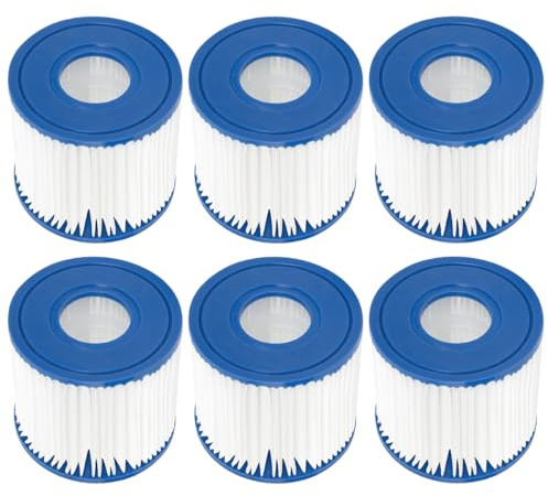 YanBan 6 Stück Whirlpoolfilter für Summer Escapes Filter, für Typ D, Ersatzfilterkartusche für Summer Waves P57100102, SFS-350 RP-350 RP-400 RP-600 RX-600