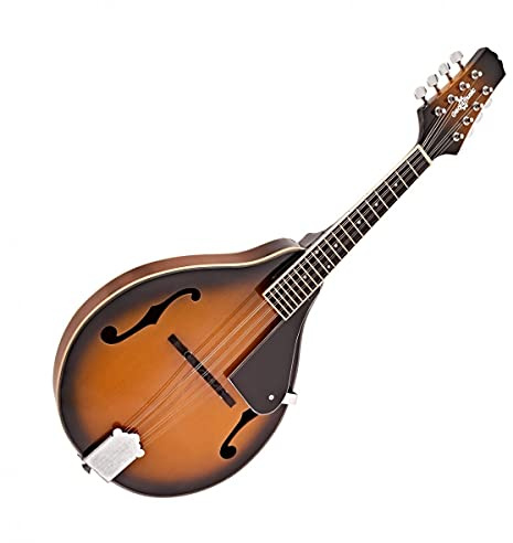 8 String Mandolin by Gear4music Sunburst Teardrop A Style
