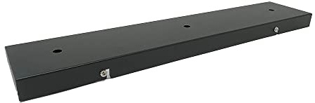Baldachin | Abzweigdose | Verteilerdose zur Kabelabdeckung Ihrer Deckenlampe | Lampenkappe in Schwarz/Weiß Lochinkl Zugentlastung (3 Holes Schwarz)