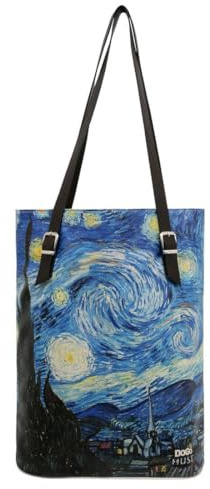 DOGO Muse Vegane Damen Schultertaschen Umhängetaschen Tall Bag - Vincent van Gogh Starry Dream