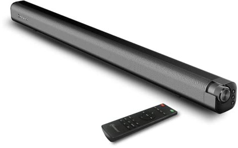 Chaowei 100 W soundbar för TV med subwoofer – 3D-surroundljud, Bluetooth & HDMI, egen EQ – chic, modern design