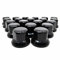 20 tapas de tuerca de rueda de 33 mm, de plástico, color negro, para camión, remolque, autobús, camión, vehículo LKW
