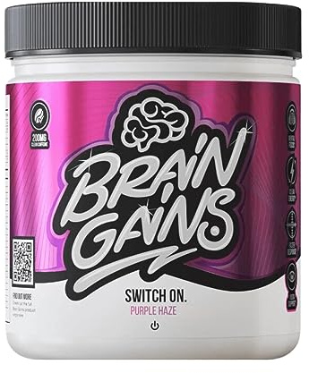 Brain Gains Switch On Original (225g) Purple Haze - Pre-Workout - Gaming Booster
