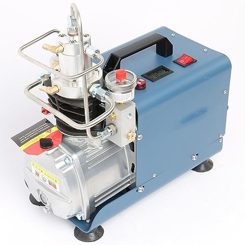 HLGKBY PCP Compressor, 1.8KW 300Bar 30Mpa 4500Psi Adjustable Auto-Stop PCP Air Rifle Compressor,High-Pressure Electric Air Compressor Pump for Airgun Paintball Fighting and Diving B